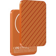 Keephone PB50 Brendy Karbon Kevlar 5.000 Mah 20W Type-C ve 15W Kablosuz Şarj Destekli Magsafe Powerbank