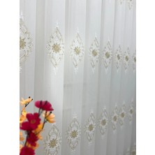 Nivemes Home Nivemeshome Belinda 711 Gold 1/2,5 Pileli Tül Perde Apm