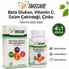 Takecare Vitamin C Çinko ve Beta Glukan Içeren 30 Tablet