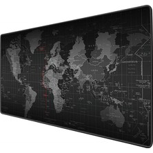 Buyfun Büyük Boy Dünya Haritası Desenli Mouse Pad 70 x 30 cm Kauçuk Malzeme ile Şık Tasarım