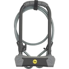 Yale Kablolu U Bisiklet Kilidi - Altın Serisi, Maksimum Güvenlikli, 230mm x 115mm Ölçülerinde