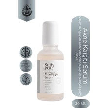 Suits You Cosmetic SUITS YOU Akne Karşıtı Serum-Sebum Dengeleyici-Gözenek Arındırıcı-Yağlı ve Akneye Eğilimli Ciltler 30ml