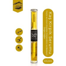 Suits You Cosmetic Suits You Kaş & Kirpik Serumu-Güçlü ve Uzun Kirpikler-Güçlendirici ve Besleyici Doğal Yağlar 2x (5.5 ml)