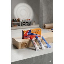 Nextra Jalasanj Ikiz Tüp Yapıştırıcı - Hızla Kuruyan, Suya Dayanıklı, Epoksi Bazlı, Alüminyum, 20 Gr, 2'li Set (1 Adet)