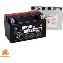 BS Battery BTX7A-BS Mf 12 V 6.3 Ah 105 En Motosiklet Aküsü