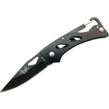 A1103B Siyah Kamp Çakı 15 cm - Kancalı Metal Saplı