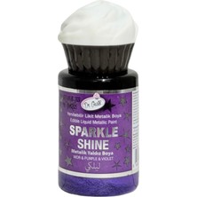 Dr. Gusto Sparkle Sıvı Metalik Boya Mor Yenilebilir Pasta ve Tatlı Dekor Boyası