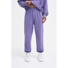 Machinist Clothing Erkek Yıkamalı Basic Jogger Eşofman Altı Mor