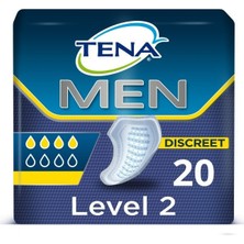 Tena Men Level-2 Erkek Mesane Pedi 20'li Paket 4 Damla ile Maksimum Koruma Sağlar