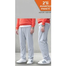 Osyday 2'li Erkek Baggy Eşofman Altı - Rahat Kesim Spor Pantolon Avantaj Paketi