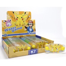 Pikachu Baskılı Sulu Oyun - Şeffaf Gövdeli Dikdörtgen El Konsolu Su Oyunu ALK3990