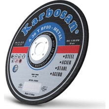 Karbosan Metal Kesme Diskleri 180X3.0X22.23 Mm Hızlı Kesim ve Uzun Ömürlü 25'Li Paket