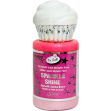 Dr. Gusto Sparkle Sıvı Metalik Boya Pembe Yenilebilir Pasta ve Tatlı Dekor Boyası