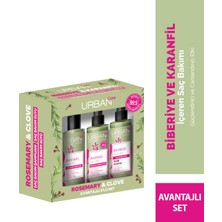 Urban Care Rosemary Clove Biberiye & Karanfil Canlandırıcı ve Güçlendirici Seyehat Boy Set -Şampuan, Biberiye Suyu ,saç Sütü -Vegan