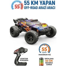 Farbu Oyuncak Uzaktan Kumandalı Şarjlı Işıklı 1:14 4WD 55 Km/h Servo Motorlu 2.4ghz Off-Road Oyuncak Arazi Arabası