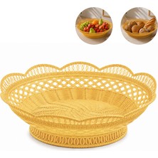 Kale Termos Plastik Dantel Desenli Ekmek, Meyve Sepeti