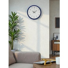 Calais 36 cm Lacivert Dekoratif Duvar Saati