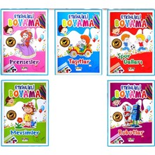 Harika Çocuk Yayınları Okul Öncesi Matematik Çalışmaları ve Eğitici Etkinlik Boyama Seti 5 Kitap Kolektif 3 - 5 Yaş