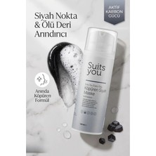 Suits You Cosmetic SUITS YOU Aktif Karbon Köpüren Siyah Maske-Gözenek&Siyah Nokta Temizleyici-Arındırıcı Yüz Maskesi 100 ml