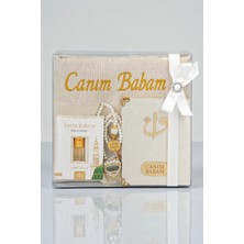 İhvan Online Canım Babam - Babalar Günü Hediyesi - Hediyelik Kişiye Özel Isimli Seccade Seti - Yasin Kitabı, Tesbih, Zikirmatik, Esans - Krem