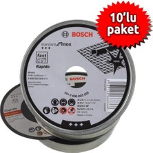 Bosch 115 x 1 mm Inox Metal Kesme Taş 10'lu Paket Hızlı Kesim Özelliği ile Üstün Performans