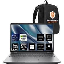 Hp Zbook Fury G1I Core Ultra 7 265HX Rtx Pro 4000 Blackwell 16GB 16GB Ram 512B SSD 16" Fhd+ WIN11 Pro C65H8ESPN502 Iş Istasyonu + Per4 Çanta
