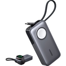 Ugreen 10.000 Mah 30W Magsafe Kablosuz Hızlı Şarj Powerbank, Apple Watch Şarj Destekli (5W), 55434B