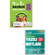 Tonguç Akademi 5. Sınıf 1. Dönem Yazılı Notları ve 4'ten 5'e Hazırlık Kitabı Seti