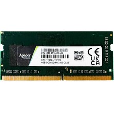 Apacer D23.27190M.002 Sodımm 4gb Ddr4 3200MHZ Ram (Kutusuz)