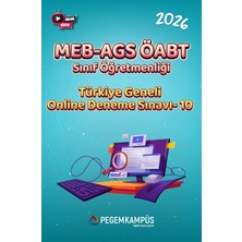 Pegem Kampüs 2026 MEB-AGS ÖABT Sınıf Öğretmenliği Türkiye Geneli Online Deneme