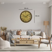 Calais Kahverengi Vintage 36 cm Duvar Saati