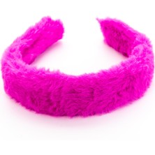 Biem Accessory Biem Düz Peluş Taç Fuşya