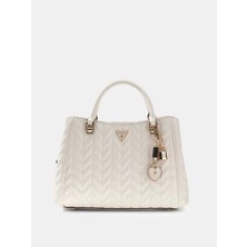 Guess Stacey Girlfriend Kadın Beyaz El Çantası HWGG9741060-OFF