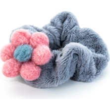 Biem Accessory Biem Papatya Simit Peluş Toka Gri