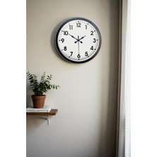 Calais 40 cm Siyah Metal Standart Duvar Saati