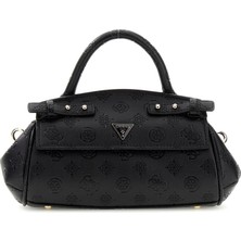 Guess Diana Küçük Üstten Saplı Kapaklı Kadın Siyah El Çantası HWPD9727760-BLO