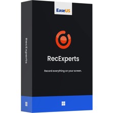 Easeus Recexperts Pro Screen Recorder (Windows) - 1 Pc Süresiz Orijinal Resmi Site Kodu