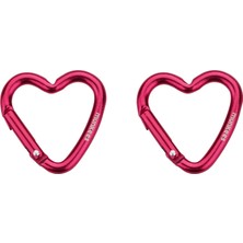 Munkees Mini Heart Carabiner 2 Pcs - Red - 38 cm Renkli Unisex Anahtarlık