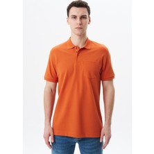 Ar-ma Erkek Polo Yaka Tişört Baskisiz Basic Sol Göğüs Cepli Regular Fit Çift Toplama Penye Pike Y29374355502