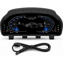 Gümrük Bey Bmw JT5-1261W Dijital Gösterge Paneli – Acar LCD Sanal Kokpit, 12.3'' Yüksek Çözünürlük