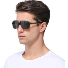 Kingseven Polarize Erkek Pilot Güneş Gözlüğü - Havacılık Sınıfı Alüminyum Çerçeve UV400 Hd Lens