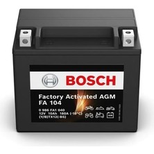 Fa 104 Bosch 12V 10 Ah Motosiklet Aküsü Agm 180 A