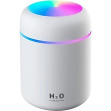 Segy Home H2O Humidifier Hava - Oda - Araç Nemlendirici LED Işıklı Buhar Makinesi / Yedek Hava Süngeri / Sandal Kokusu + 1 Adet Farklı Koku Hediye