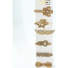 Biem Accessory Biem Incili Çıtçıt Yan Toka Set 4