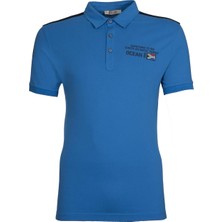 Ar-ma Erkek Polo Yaka Tişört Yazi Baskili Regular Fit Tek Toplama Licrali Pike Y9TYO7962