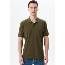 Ar-ma Erkek Polo Yaka Tişört Baskisiz Basic Regular Fit Çift Toplama Penye Pike Y29374354802