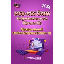 Pegem Kampüs 2026 MEB-AGS ÖABT İlköğretim Matematik Öğretmenliği Türkiye Genel