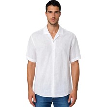 Ar-ma Erkek Gömlek Basic Baskisiz Düğme Kapamali Cepsiz Kisa Kollu Gömlek Regular Fit Y31485118202