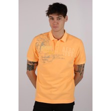 Ar-ma Erkek Polo Yaka Tişört Yazi Baskili Regular Fit Çift Toplama Penye Pike Y22374375001
