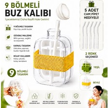 Pixue 9 Buz Hazneli Sızdırmaz Gurme Içecek & Buzluk Şişesi 5 Cam Pipet Hediyeli